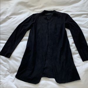 ZARA women’s black suede jacket